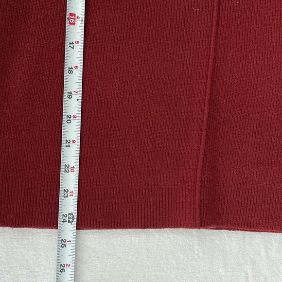 Cabi Pushover Convertible Button Snap Cowlneck Sweater Pullover Red Women Small - Picture 9 of 11